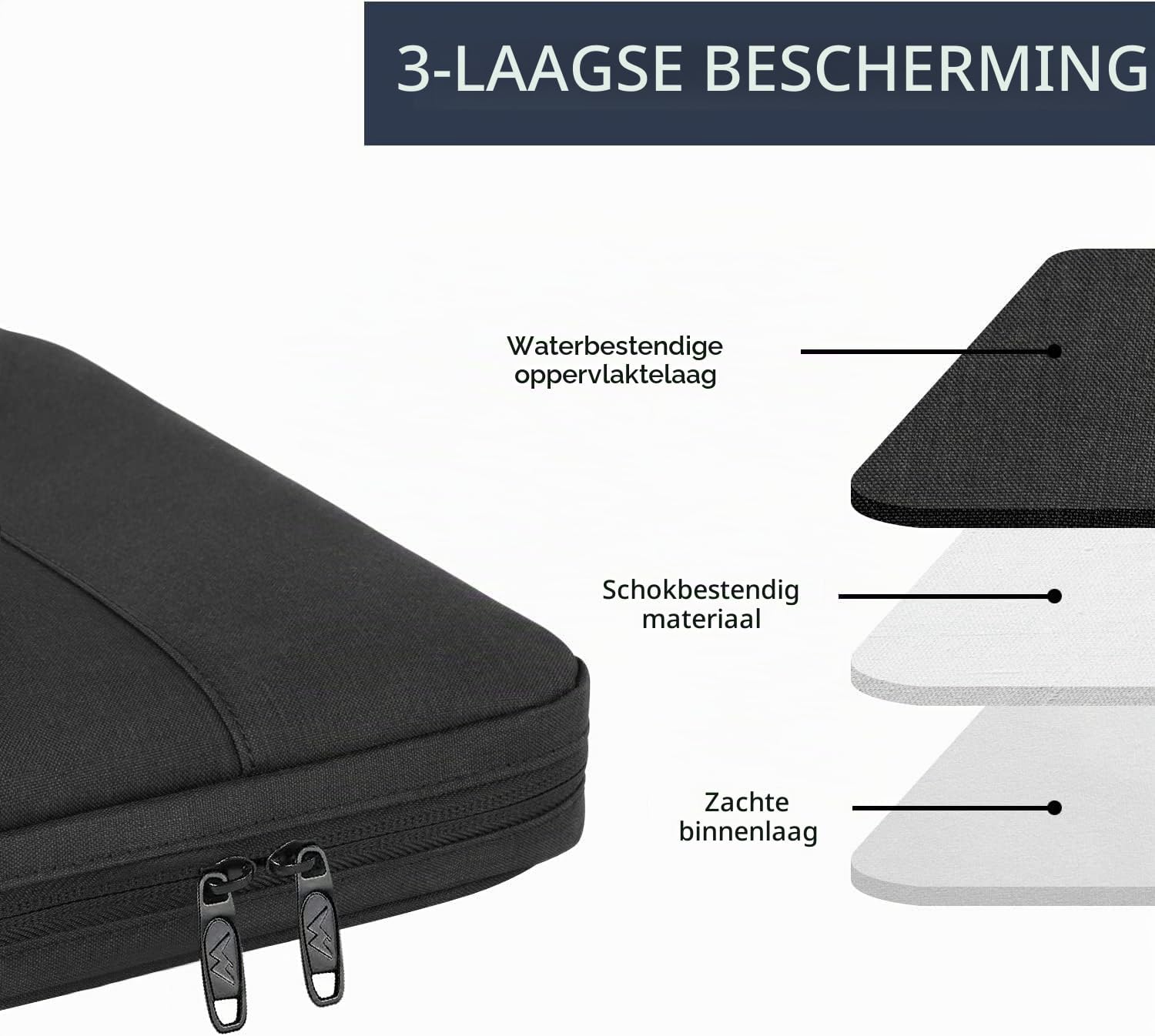 Thumbnail 3 de MATEIN laptoptas 15,6 inch, waterafstotend polyester met handvat