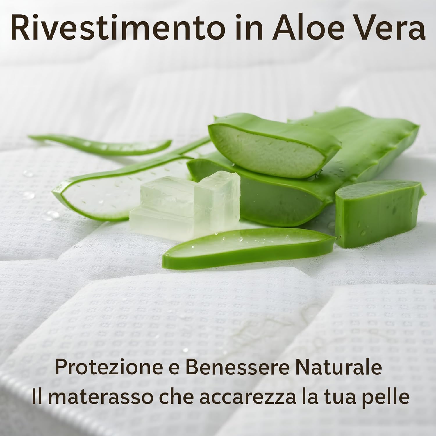 Thumbnail 4 de Materasso in Memory Foam 24 cm - 120x190 cm, Aloe Vera antibatterico, Made in Italy, arrotolato