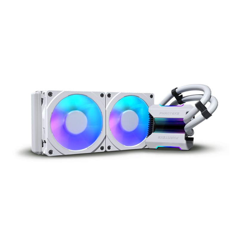 Detalle de Phanteks Glacier One 240MP AIO 240 mm — refrigeración líquida