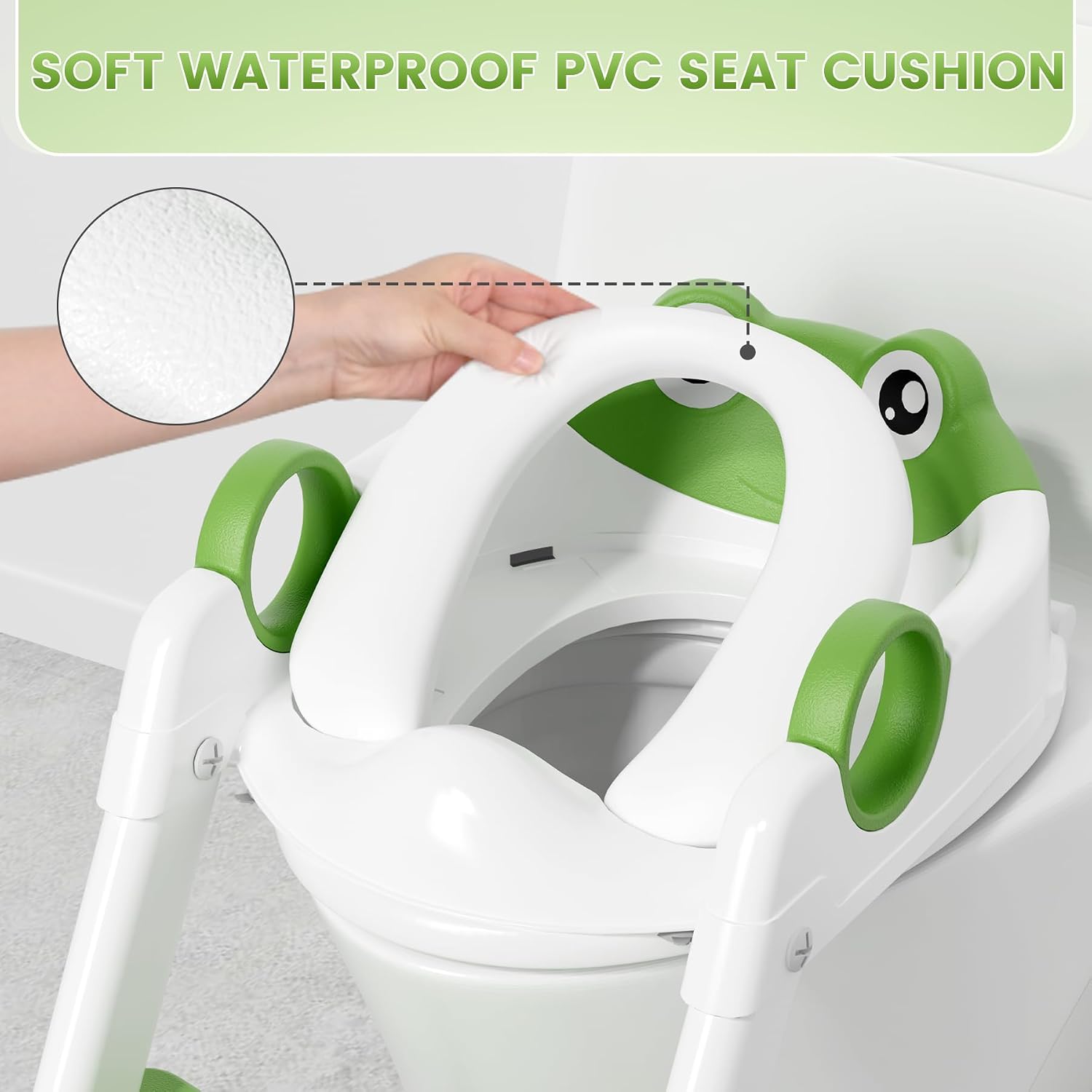 Thumbnail 2 de COOSEYA Frosch Kindertoilettensitz 2-in-1