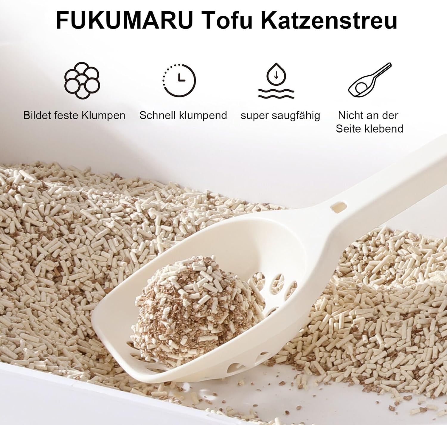 Detalle de FUKUMARU Tofu Katzenstreu 10.8kg