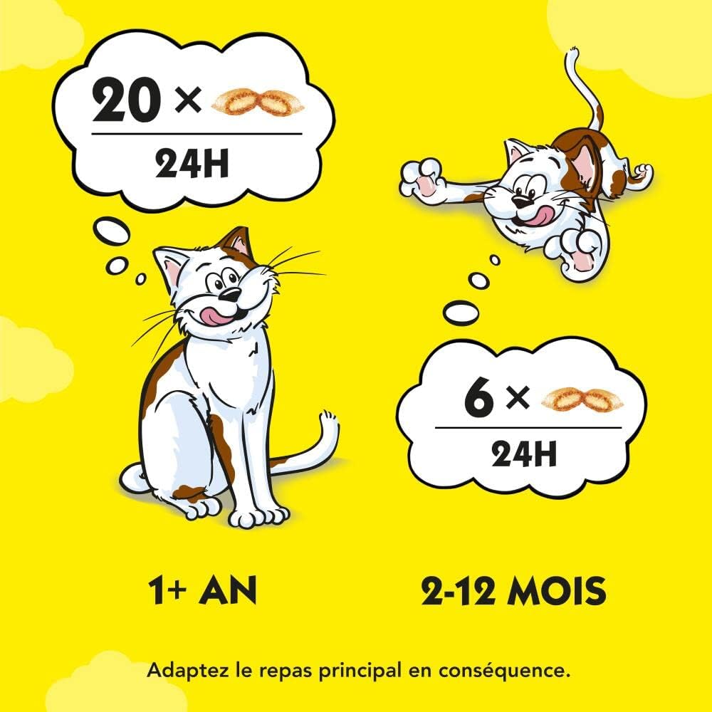 Detalle de CATISFACTIONS Friandises Saumon pour Chat et Chaton – Pack 4 x 180 g