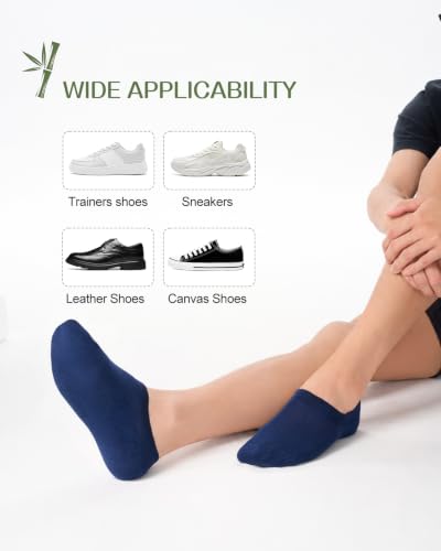 Thumbnail 6 de Ciro ld Bamboo No Show Socks for Men & Women – 6 Pairs, Navy, 9-12