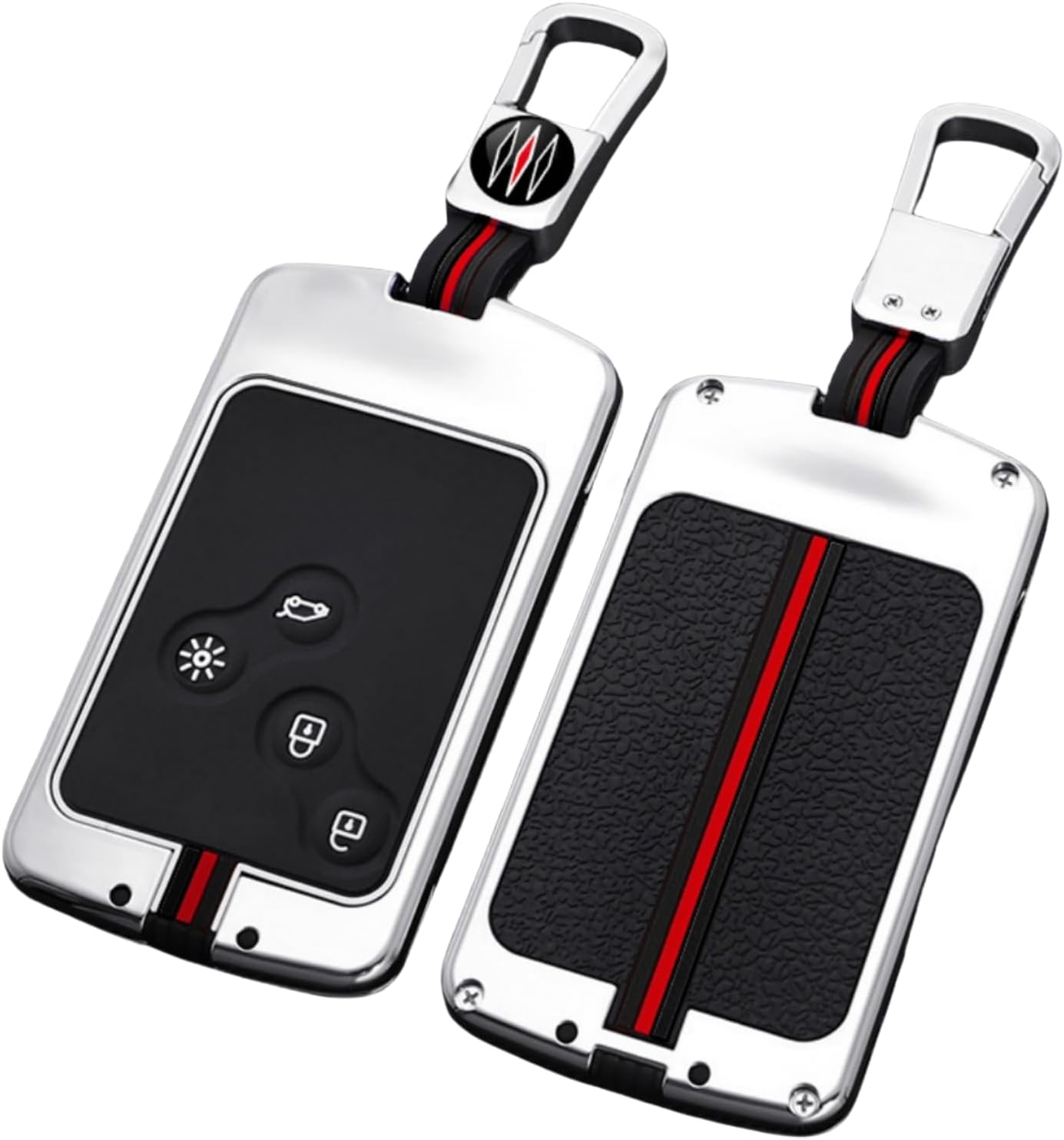 Thumbnail 6 de Happyit zinc alloy car key cover case for Renault keys (3D silicone buttons, matte finish)