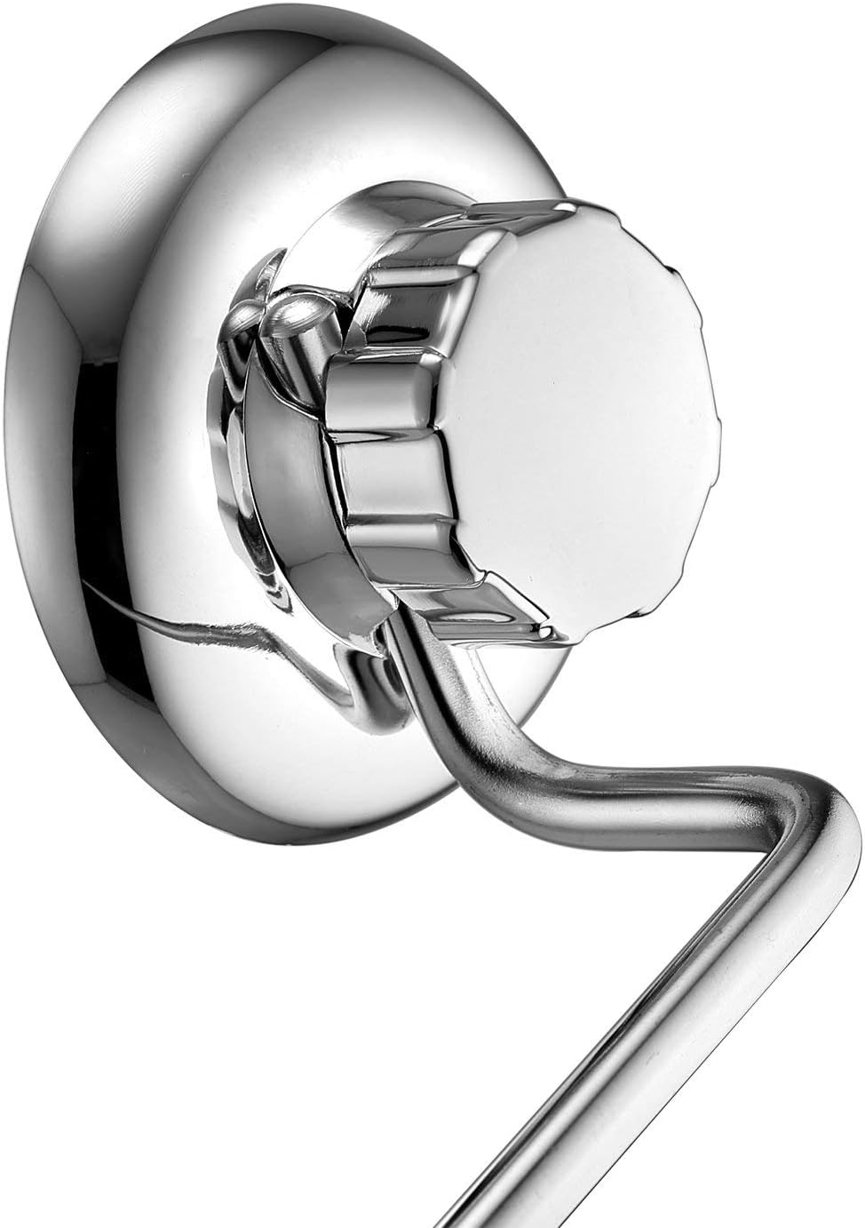 Detalle 2 de MaxHold No-Drilling/Suction Cup Single Towel Bar 18" – Stainless Steel, 30lb+ Load, No Tools