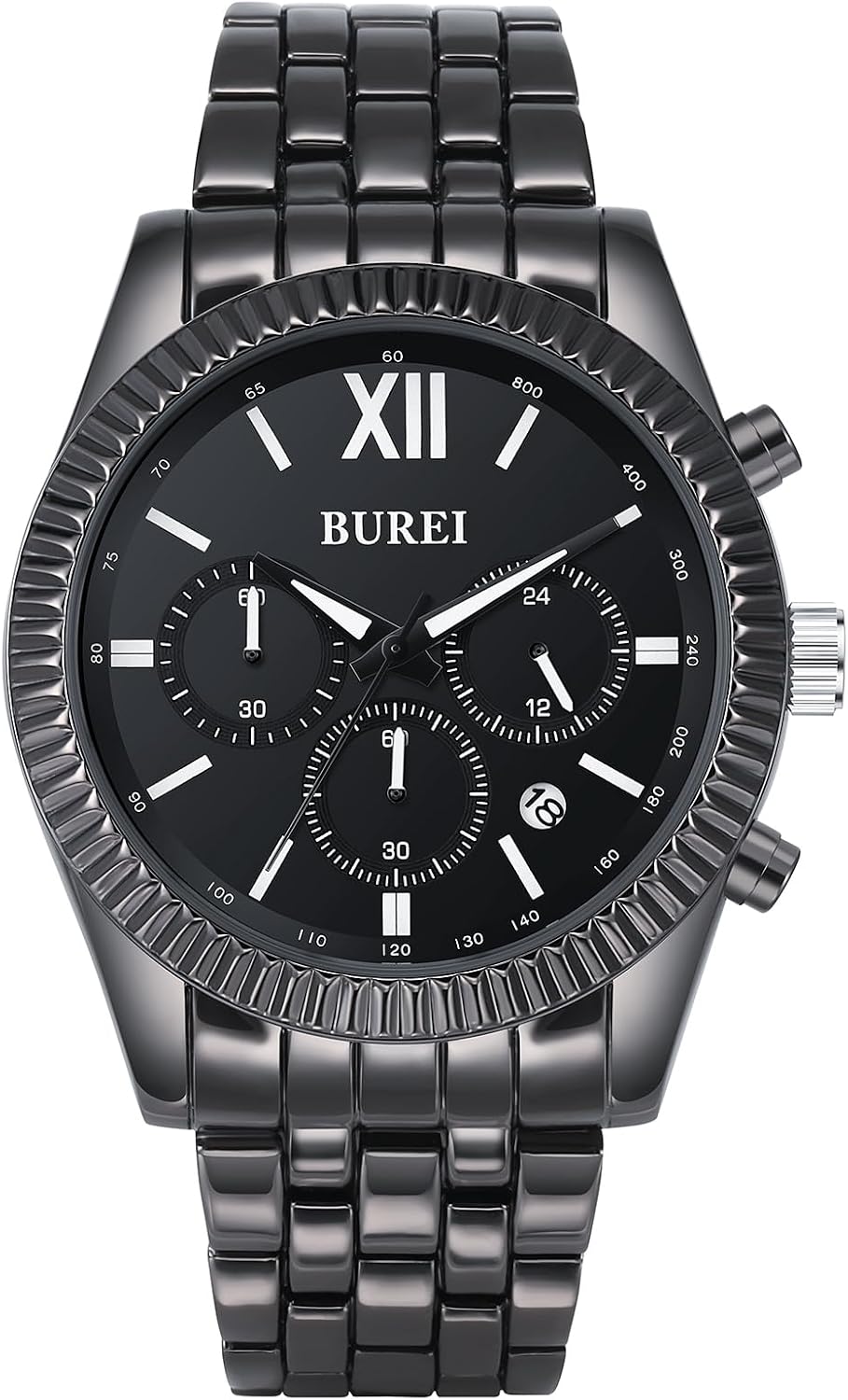 Thumbnail 6 de BUREI Chronographe vintage pour homme