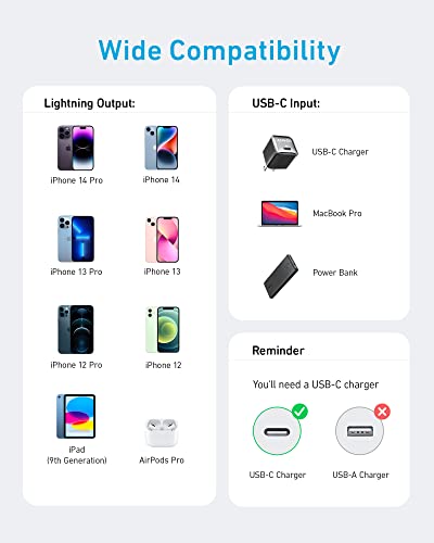 Detalle 2 de Anker 310 USB-C to Lightning Cable (1.8m) Braided — MFi-Certified, durable and fast-charging