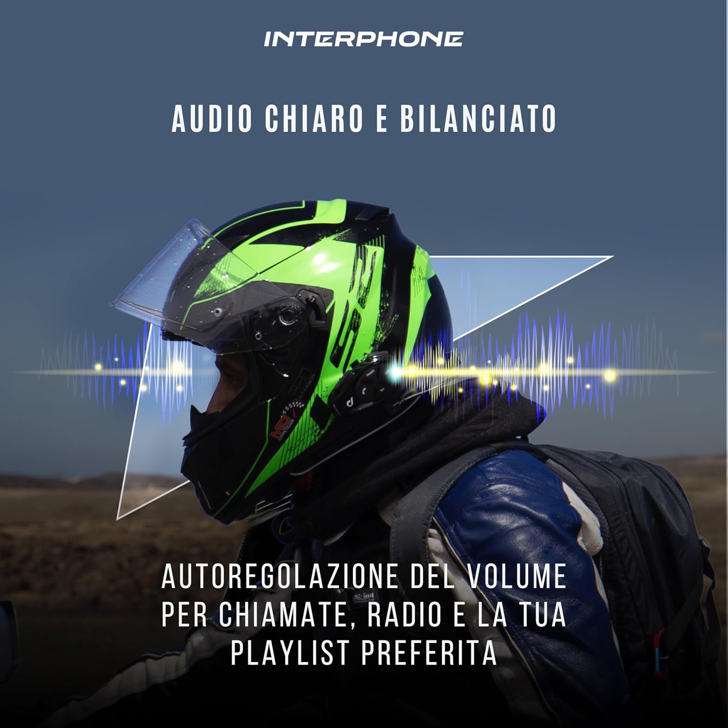 Thumbnail 4 de INTERPHONE SPORT - Doppio: interfono Bluetooth da casco per gruppo fino a 4 motociclisti, IP67, 1 km di distanza