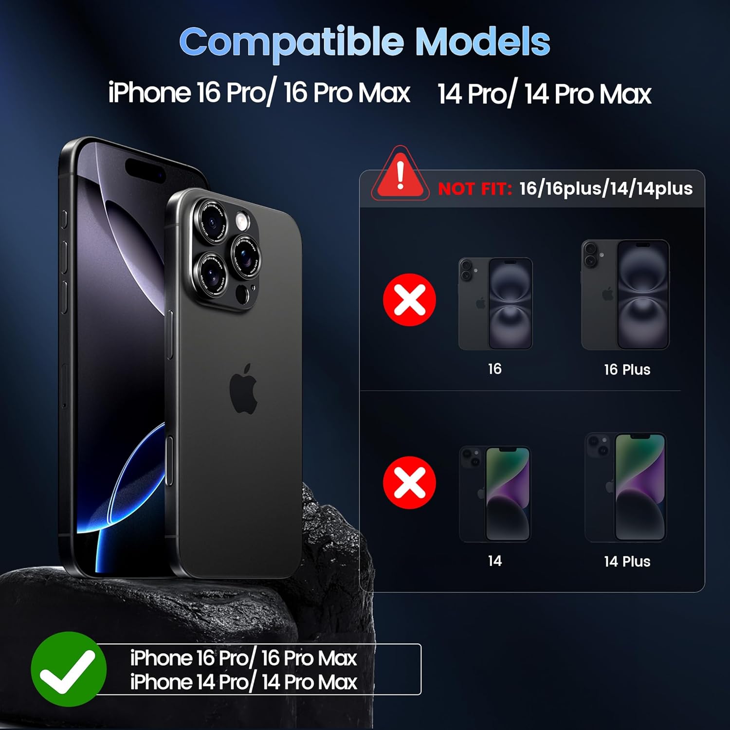 Thumbnail 1 de CACOE Kameraschutz für iPhone 14 Pro Max – 2 Stück ⚙️