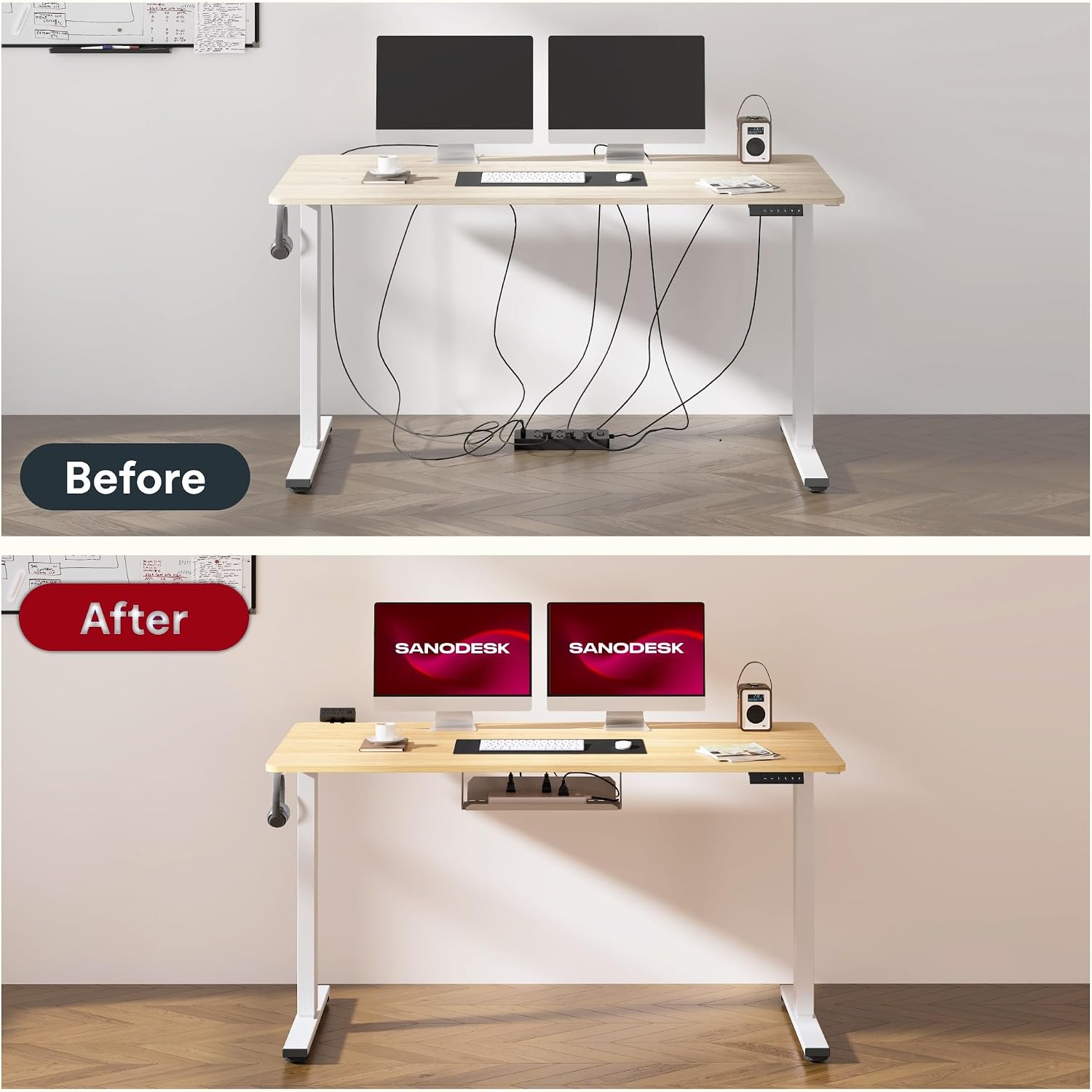 Thumbnail 6 de SANODESK Bureau Assis Debout 160x60 cm