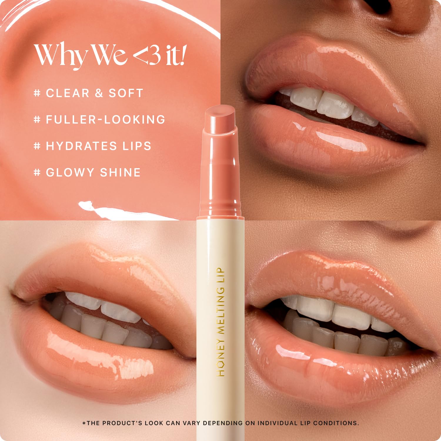 Thumbnail 2 de Nature Republic Honey Melting Lip (01 Apricot): Hydrating Lip Color & Gloss in One
