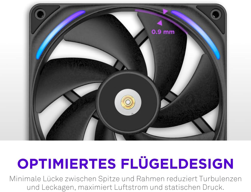Thumbnail 3 de NZXT F280X Lüfter 2x140mm PWM RGB