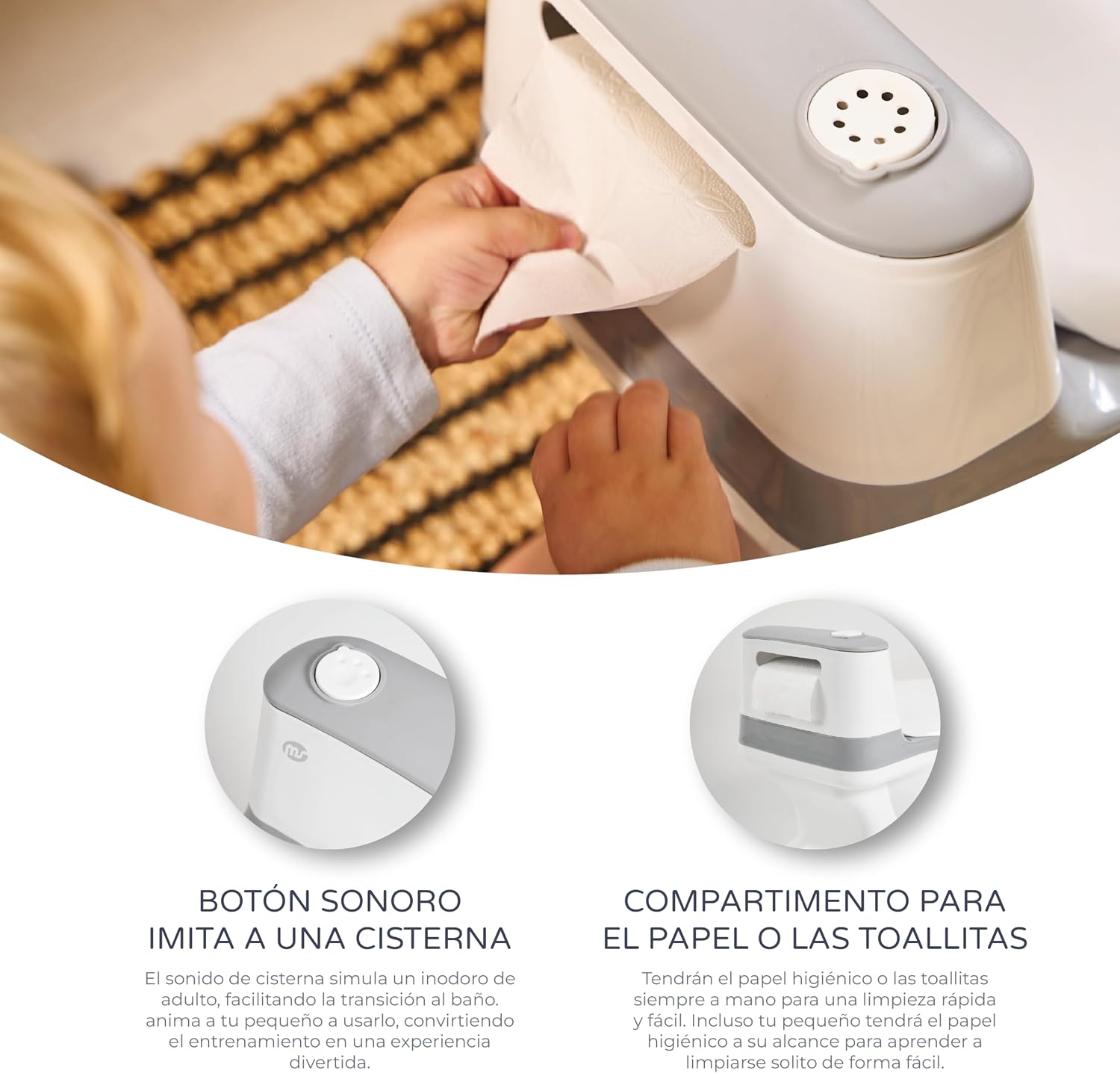Thumbnail 1 de MS BabyWorld Orinal infantil Potty con cubeta extraíble y base antideslizante