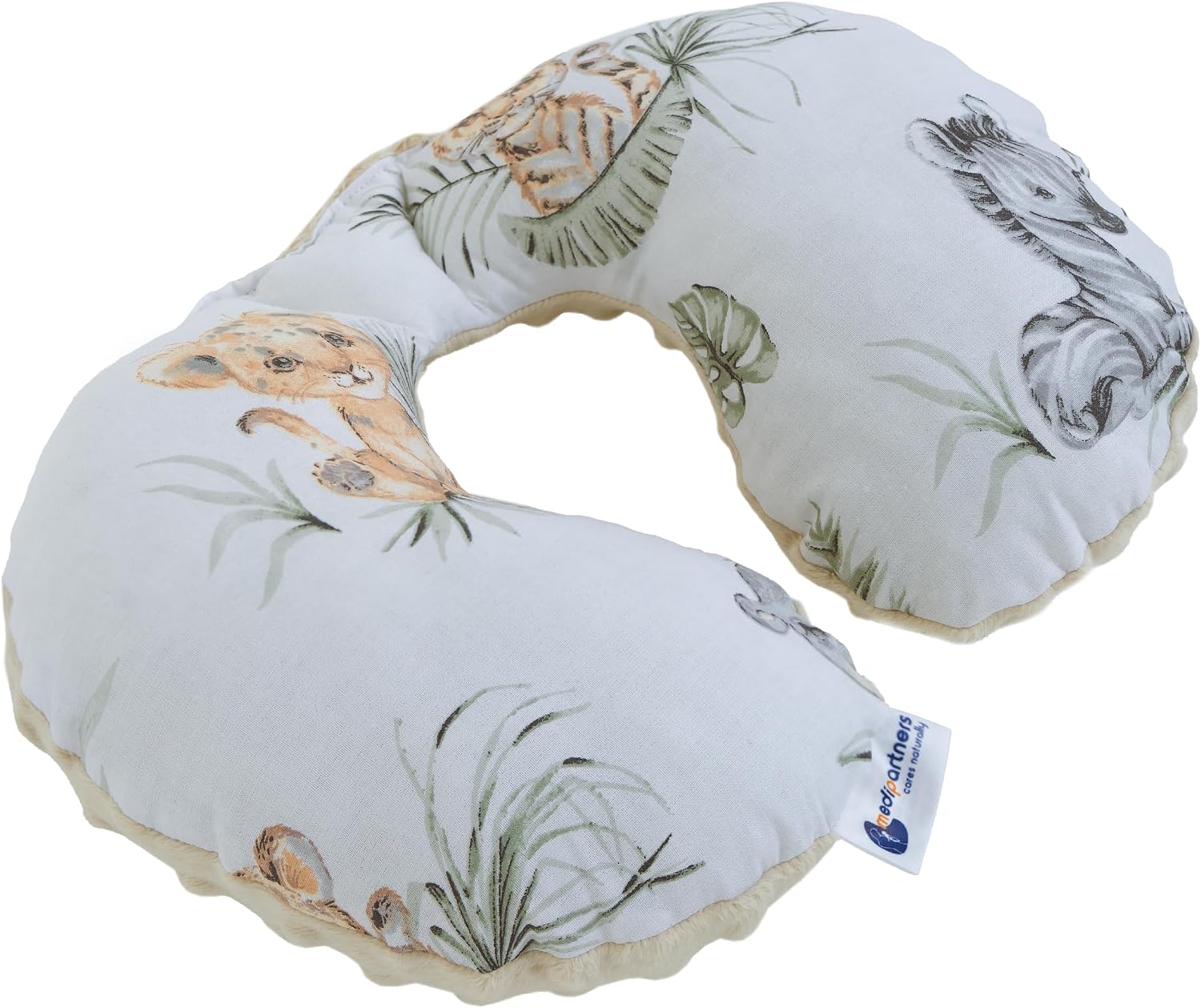 Thumbnail 5 de Medi Partners Coussin Voyage Enfant de Cou pour Bébé - Oreiller Nuque en Coton/Minky (Cerf Gris)