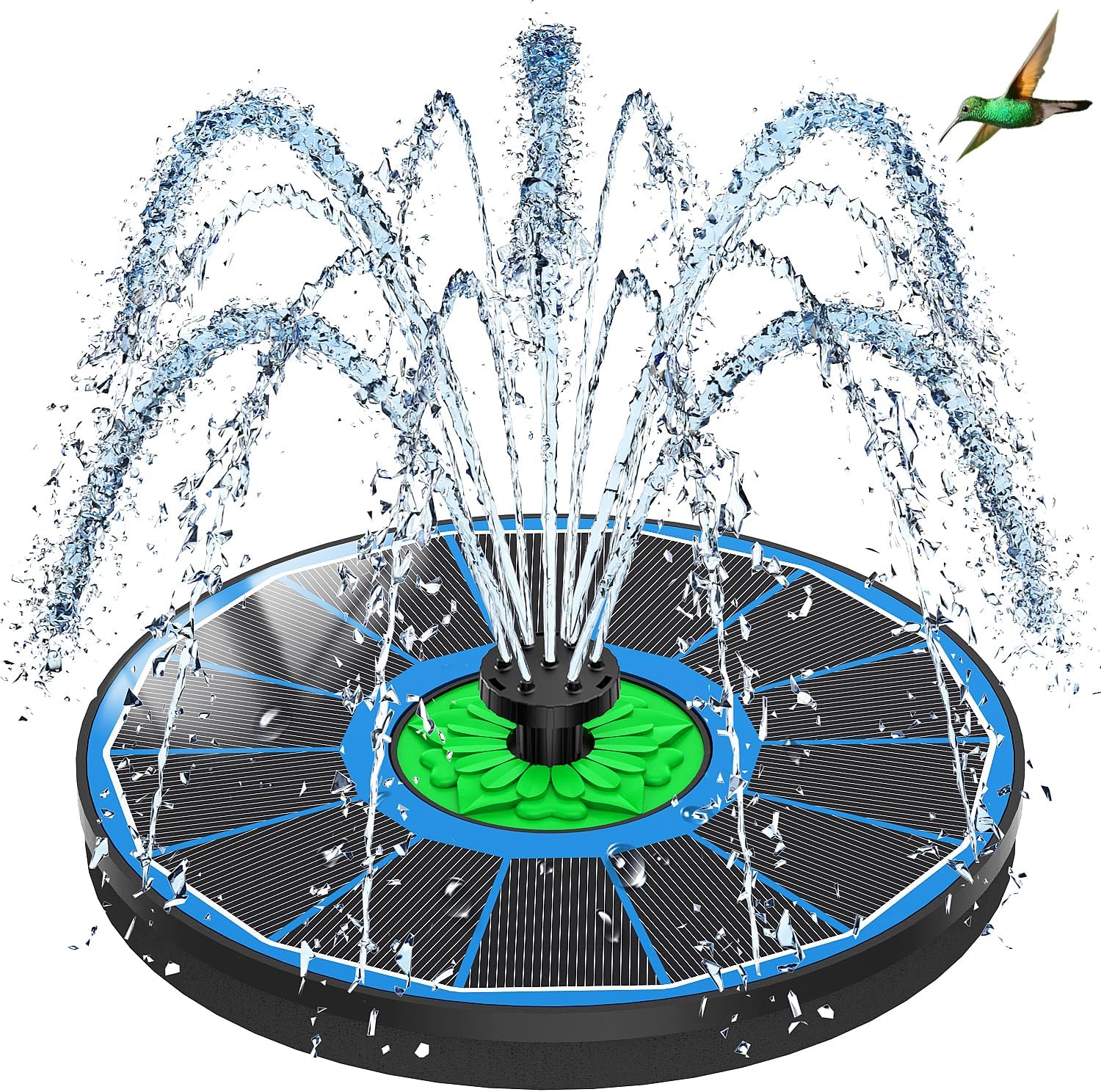 Thumbnail 6 de SZMP 3,5-W Solar-Springbrunnen für außen mit rotierender Stange und 8 Effekten