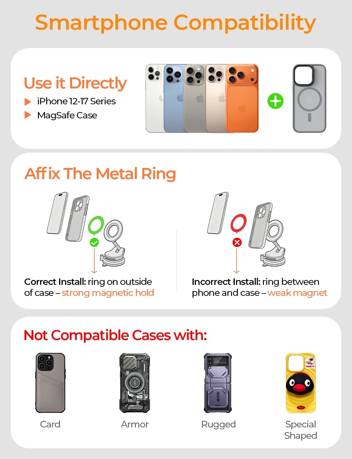 Thumbnail 6 de LISEN Magsafe Car Mount magnetic phone holder