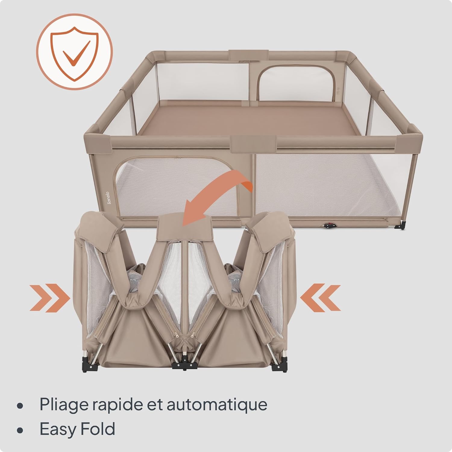 Thumbnail 2 de Lionelo Florence XL Easy Fold Parc pour bébé 180 x 200 cm – pliable, sans montage