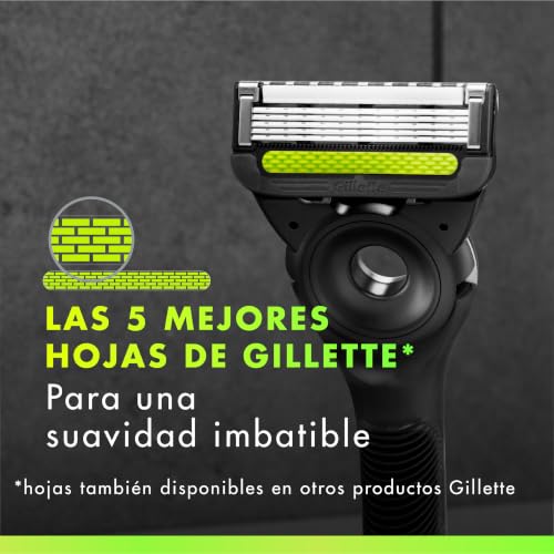 Detalle de GilletteLabs Cuchillas de Afeitar Hombre, Pack de 12: afeitado suave y preciso para maquinillas GilletteLabs