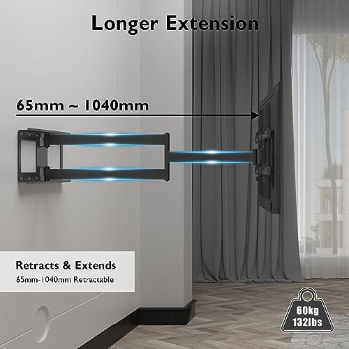 Detalle 2 de BONTEC Soporte TV Pared Brazo Largo 1040mm para 75"