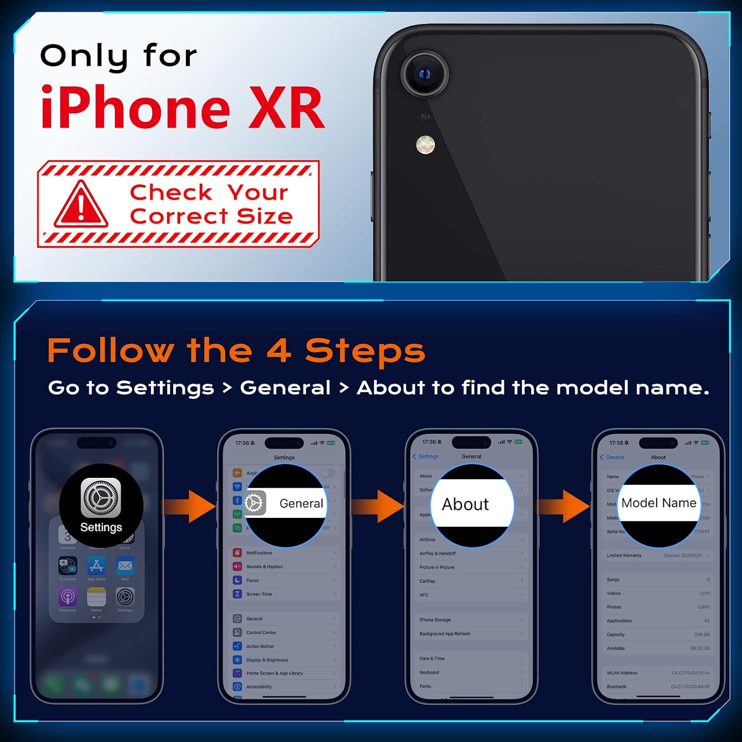 Thumbnail 6 de Anqrp Armor Handyhülle für iPhone XR mit Ring-Ständer – stoßfeste Schutzhülle in Blau