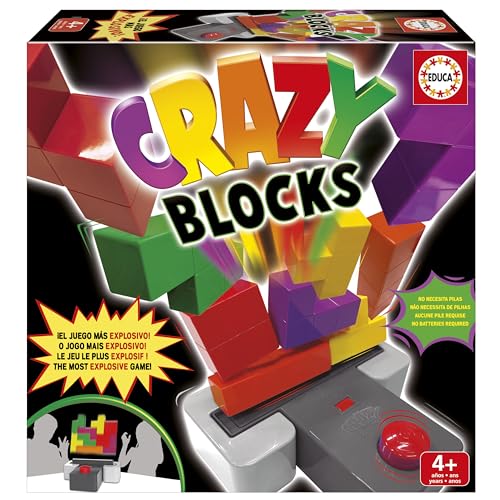 Detalle de Educa Crazy Blocks, juego de habilidad 2 niveles 🧩