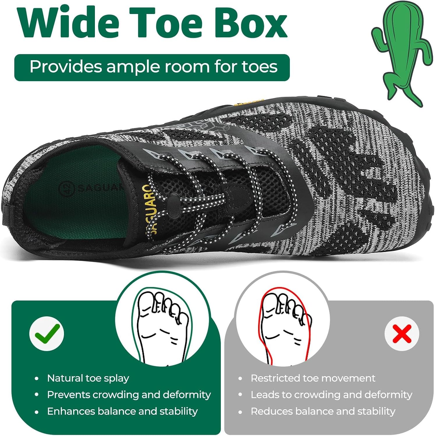 Detalle 2 de SAGUARO Scarpe barefoot da trail