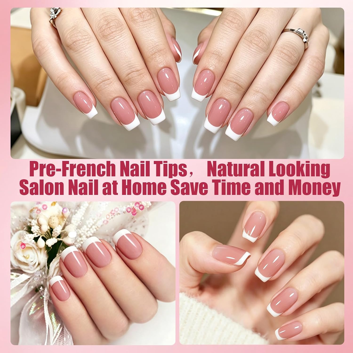 Detalle 1 de ADORYNIGIC Press-On Nails, 128-Piece Set