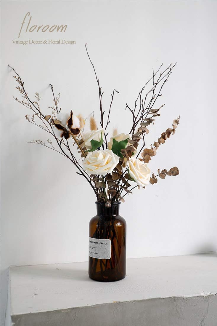 Thumbnail 5 de Floroom 50pcs Real Looking Cream Foam Roses with Stems – DIY Wedding & Event Floral Pack