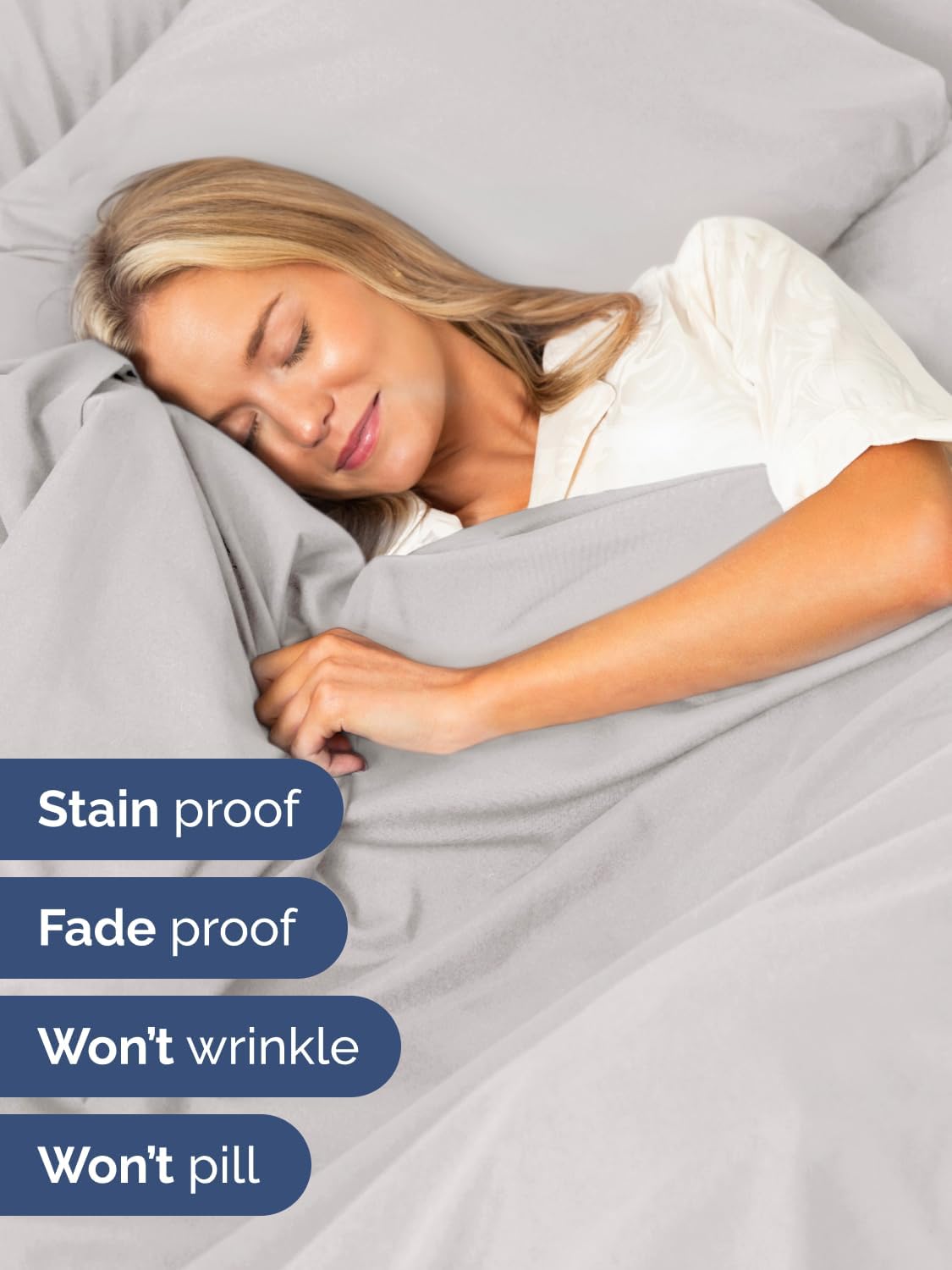 Thumbnail 3 de Extra Deep Queen Sheet Set - 4 Piece Breathable & Cooling Bedding for 18–24 Inch Mattresses
