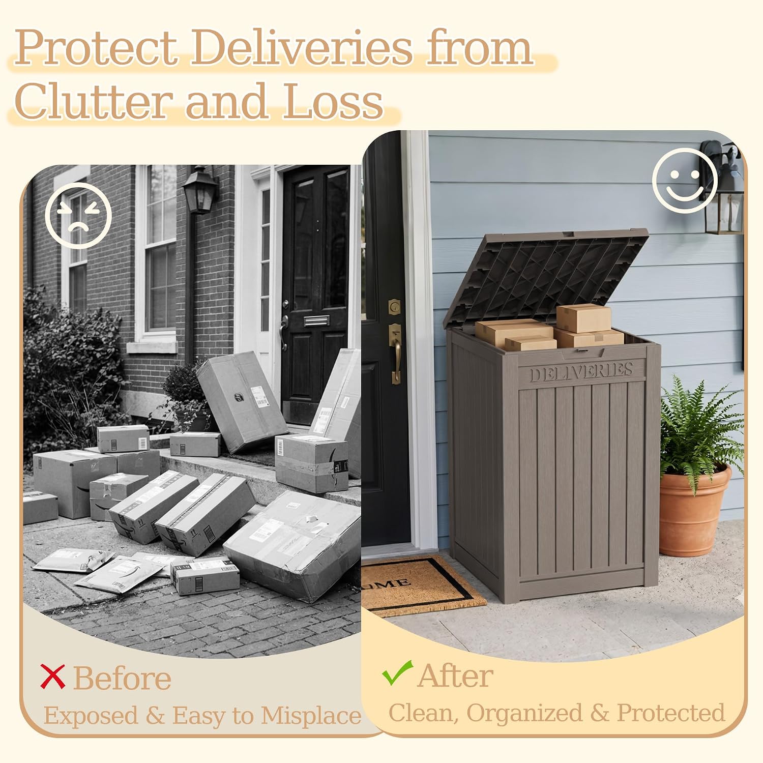 Detalle 2 de ATMELT Outdoor Storage Box, 80 Gallon