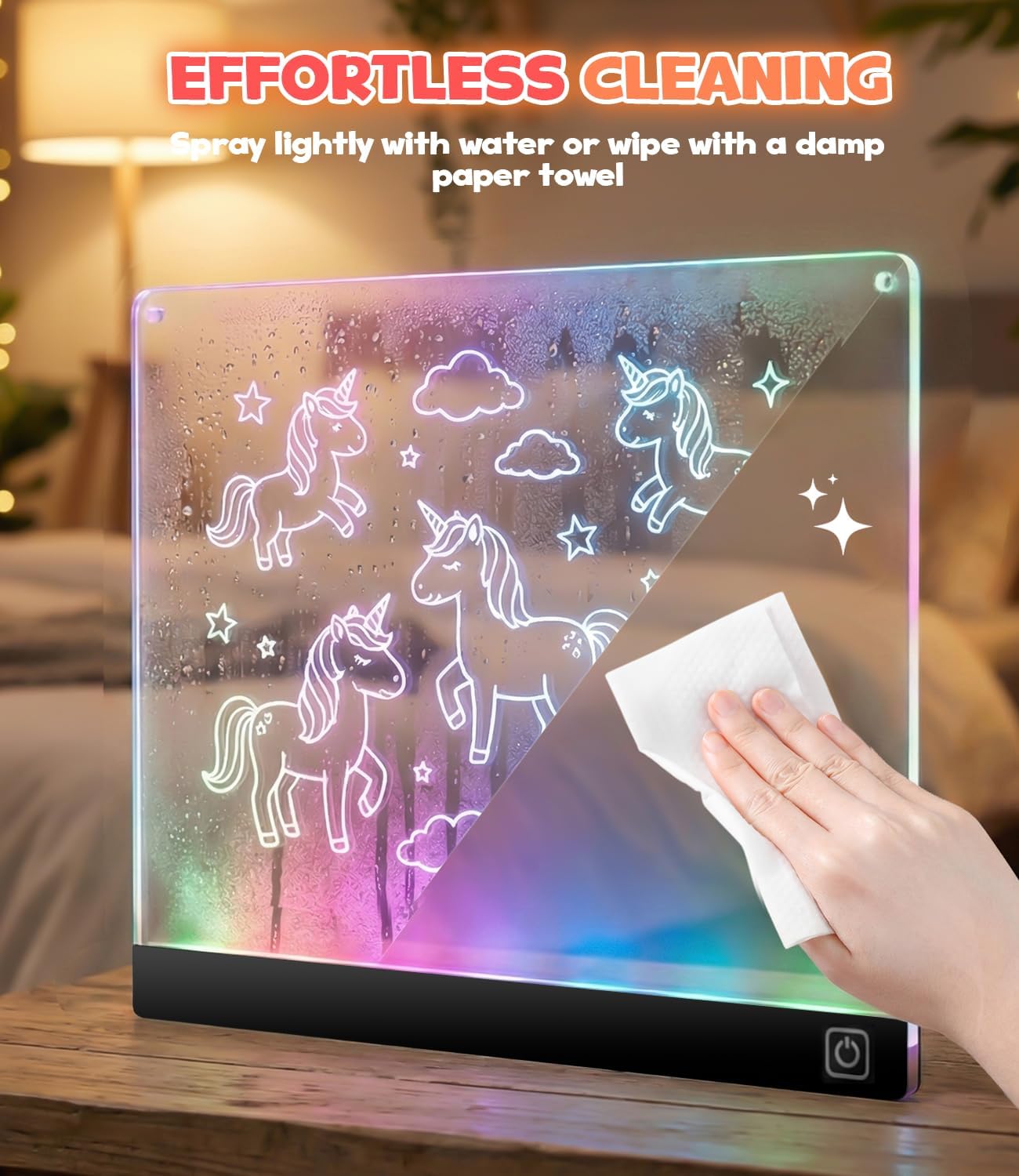 Thumbnail 6 de KiddyFunpals KD188 LED Drawing Board, 7 Colors, 7 Pens and Tracing Sheets