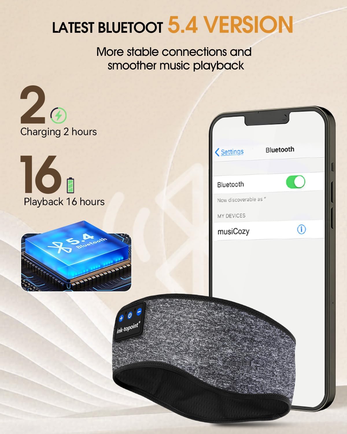 Thumbnail 6 de ink-topoint Sleep Headphones, 16 hours