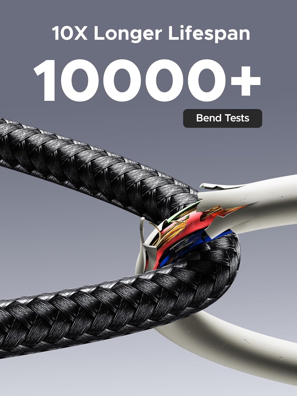 Thumbnail 5 de UGREEN USB-C to USB-C 240W Fast Charging Cable with Digital Display (PD 100W, 10FT) for MacBook, iPad Pro, Dell XPS