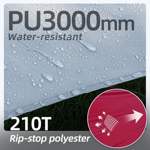Detalle 2 de Forceatt Zeltplane 3,7 × 4,3 m – Ultraleichtes Tarp mit 8 Umreifungspunkten, Anti-UV & Wasserdicht