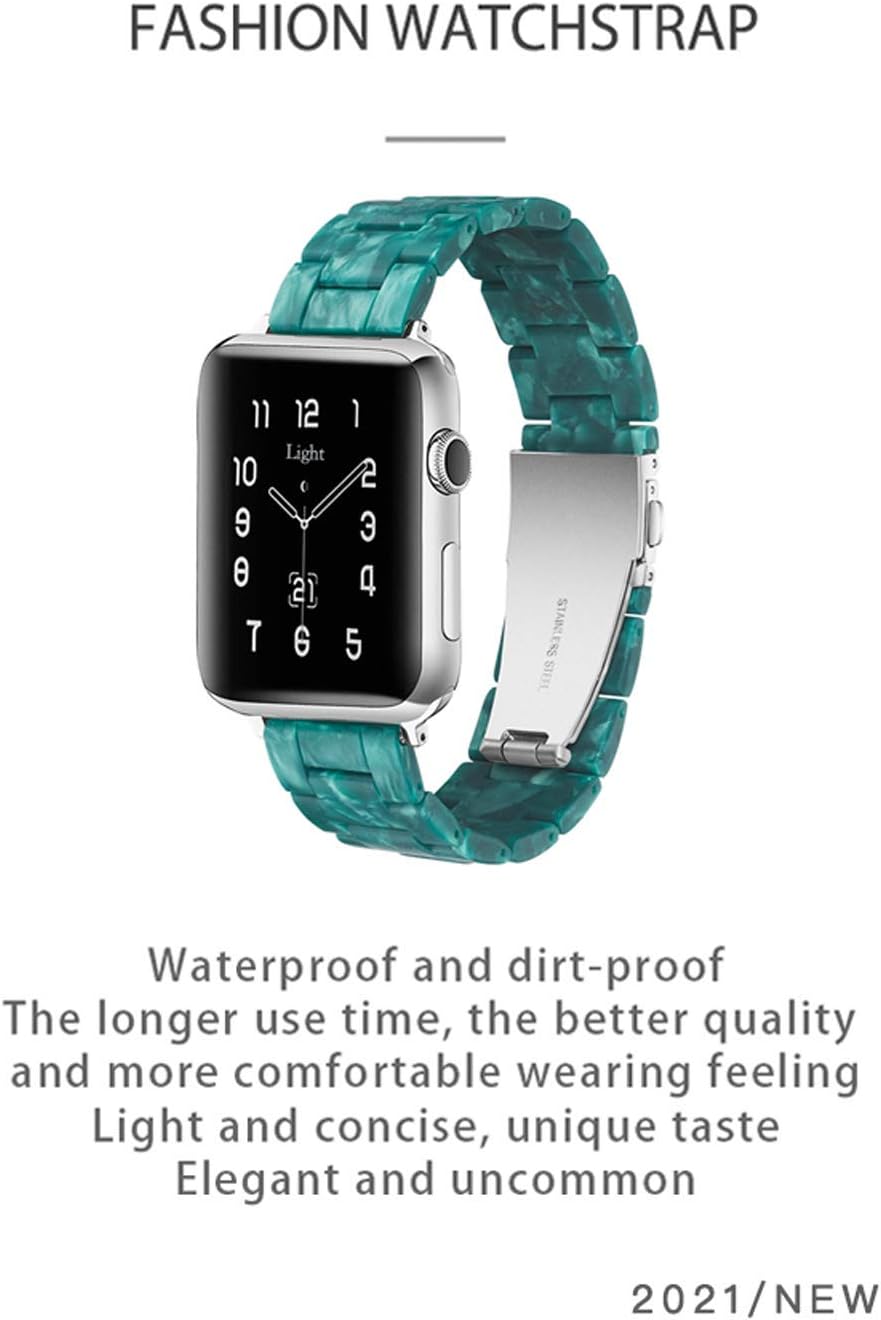 Thumbnail 6 de Light House Tortoise Resin Apple Watch Band with Adjustable Links