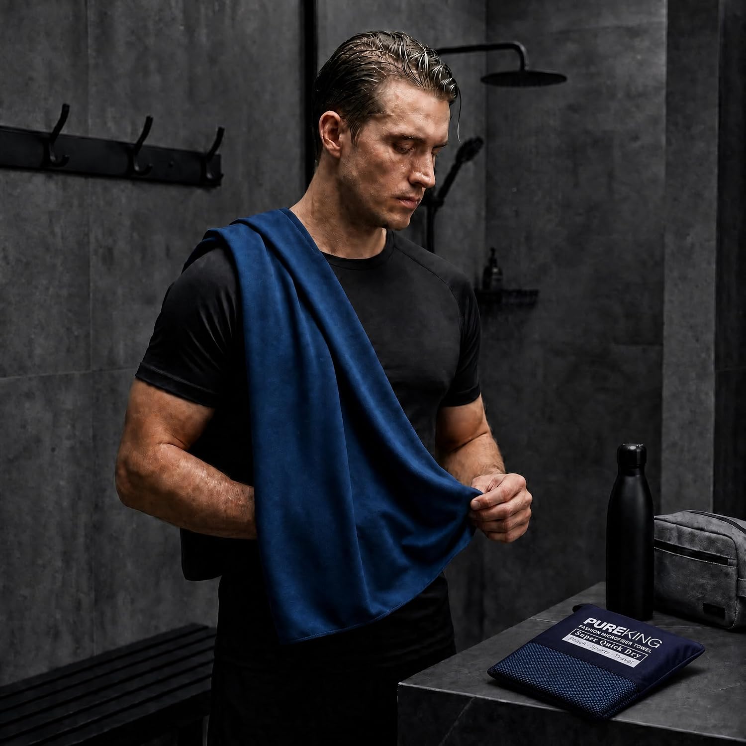Detalle de Pureking Microfibre Gym Towels 3-Pack