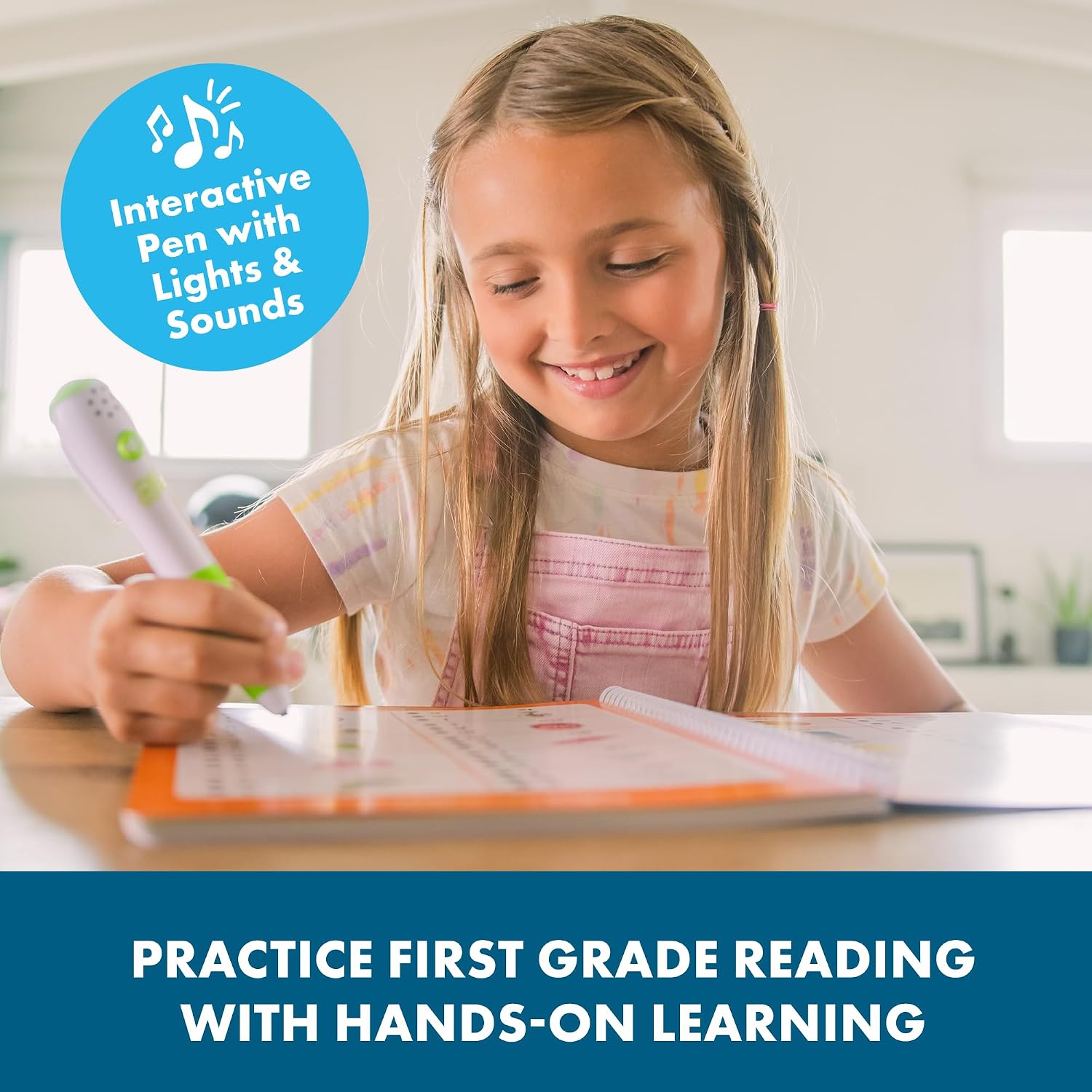 Detalle de Learning Resources Hot Dots Lets Learn Reading 1st Grade: Activity Book & Interactive Pen