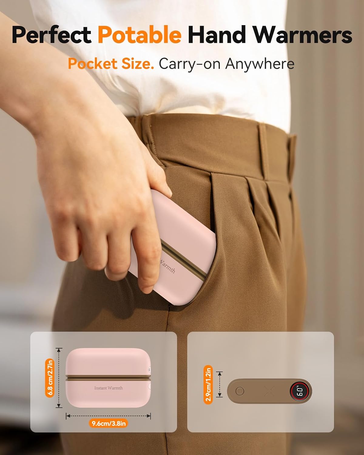 Thumbnail 5 de Hand Warmers Rechargeable 2 Packs 8000mAh