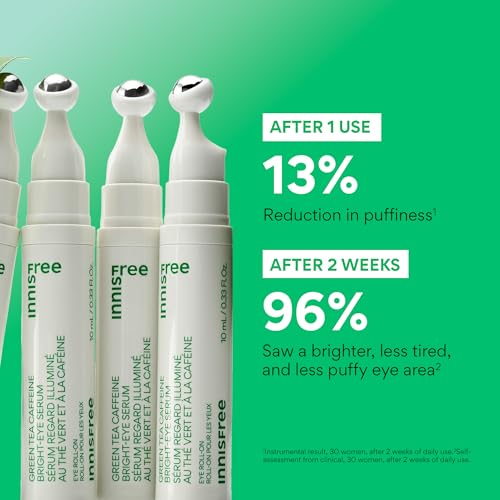 Thumbnail 2 de Innisfree Green Tea Caffeine Depuffing Eye Serum Roll-On