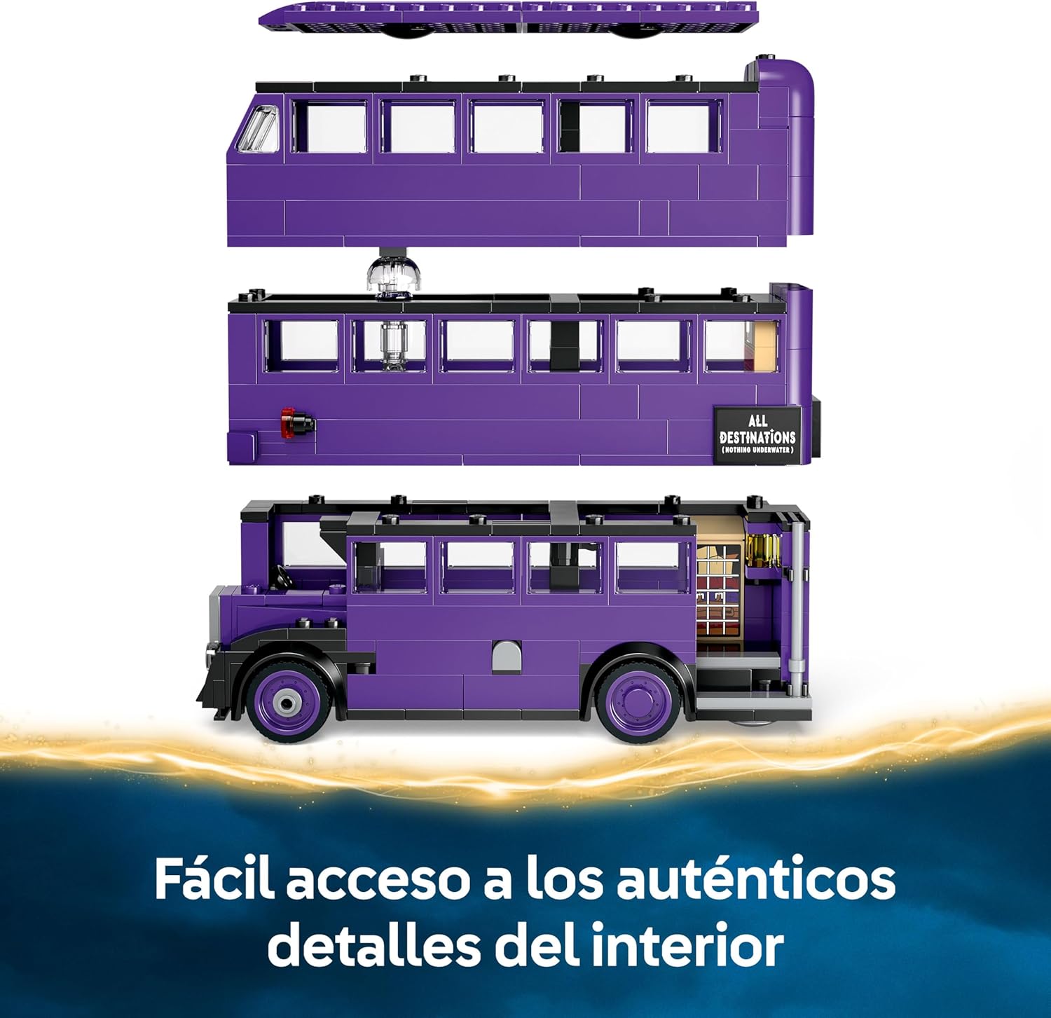 Thumbnail 2 de LEGO Harry Potter 76446 Aventura en el Autobús Noctámbulo con 5 minifiguras y accesorios