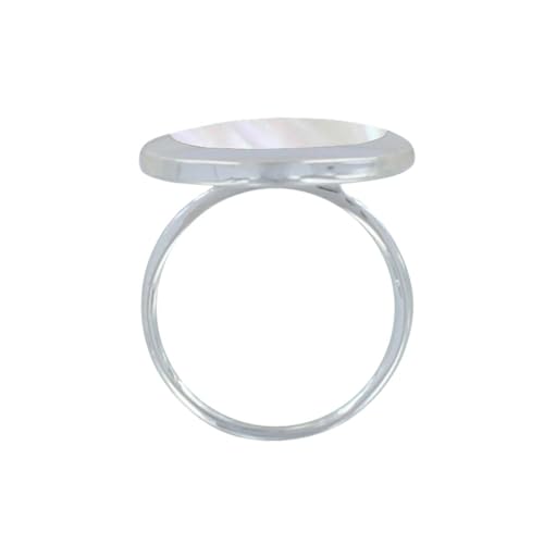 Thumbnail 1 de Anillo LES POULETTES BIJOUX Plata 925 Óvalo Espejo de Nácar | talla 12