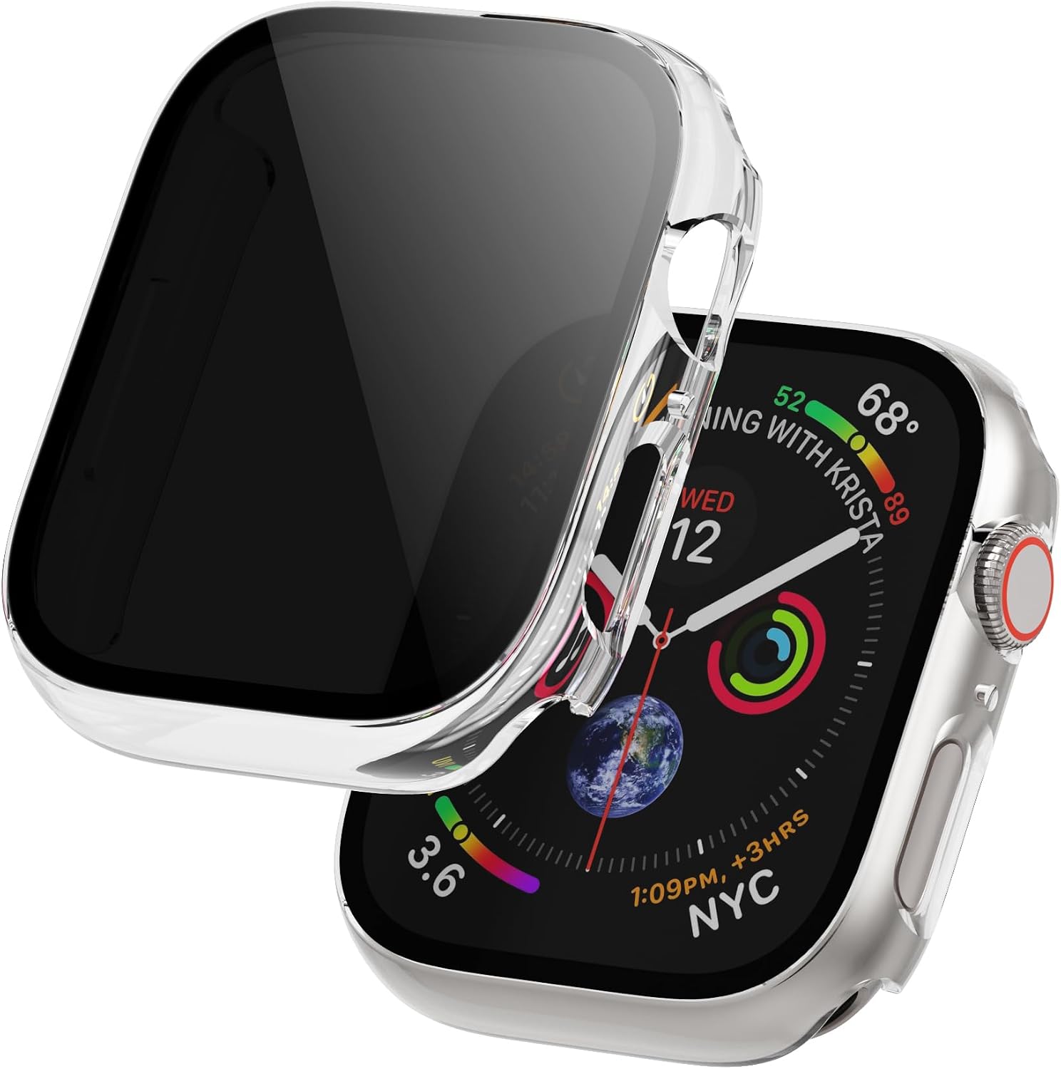 Detalle de Apple Watch privacy screen case 45mm