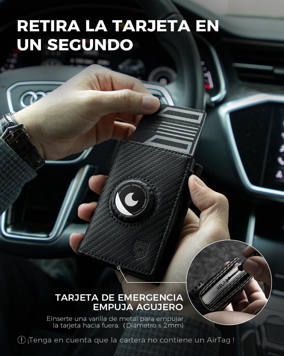 Thumbnail 3 de DODENSHA® AirTag* Tarjetero RFID con Estilo y Protección 🪙