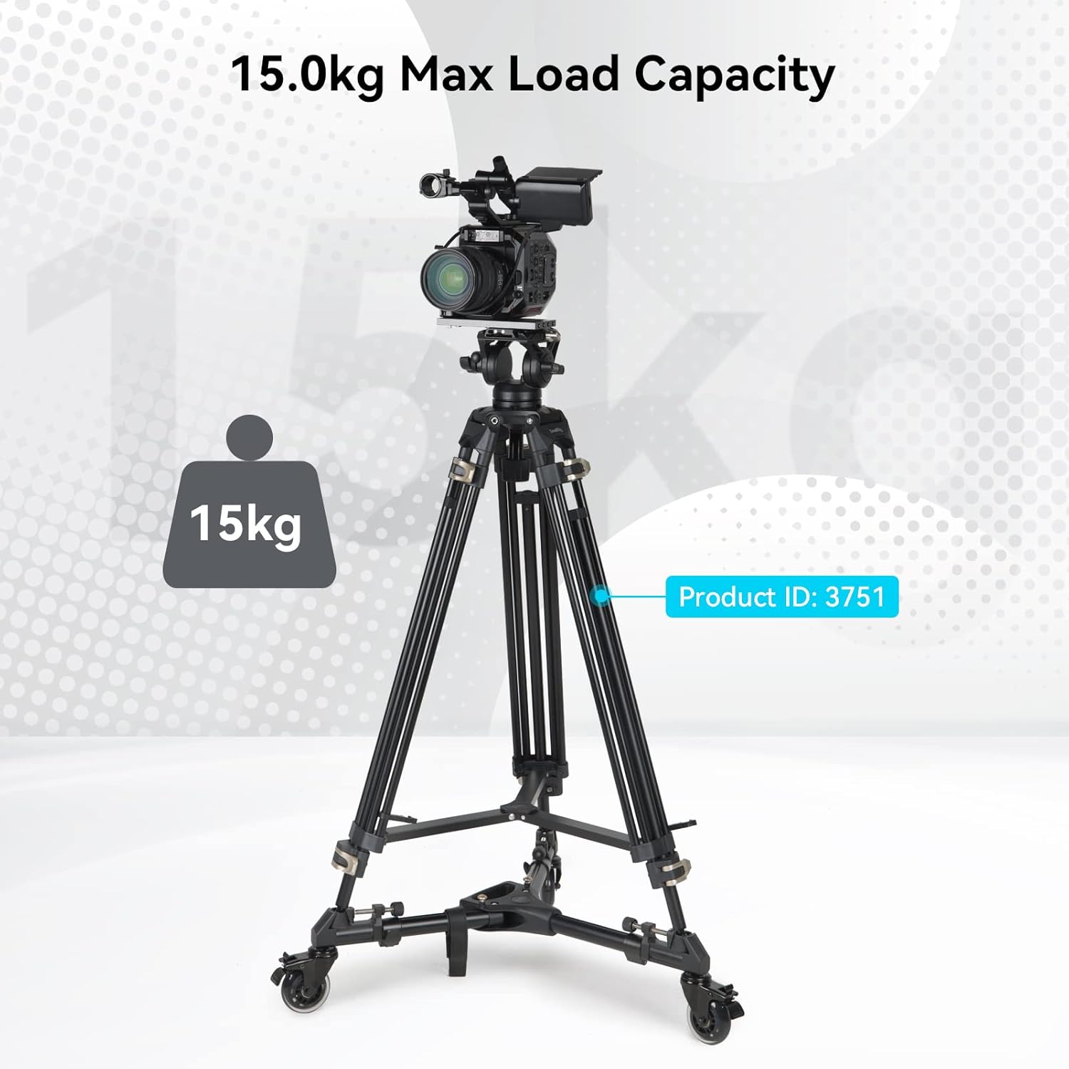 Thumbnail 6 de SMALLRIG 3986 chariot trépied, 15 kg