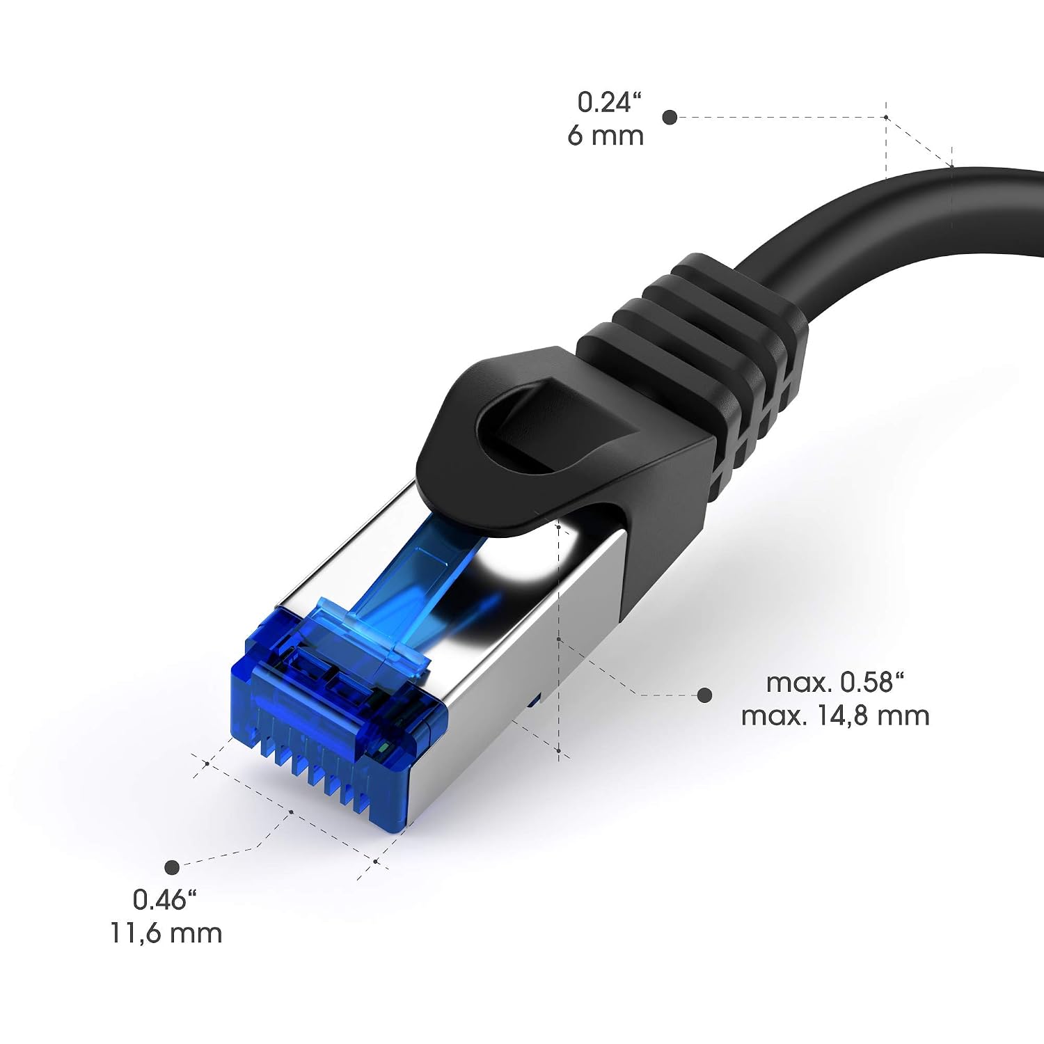 Detalle 2 de KabelDirekt Netzwerkkabel 10 m RJ45 Patchkabel