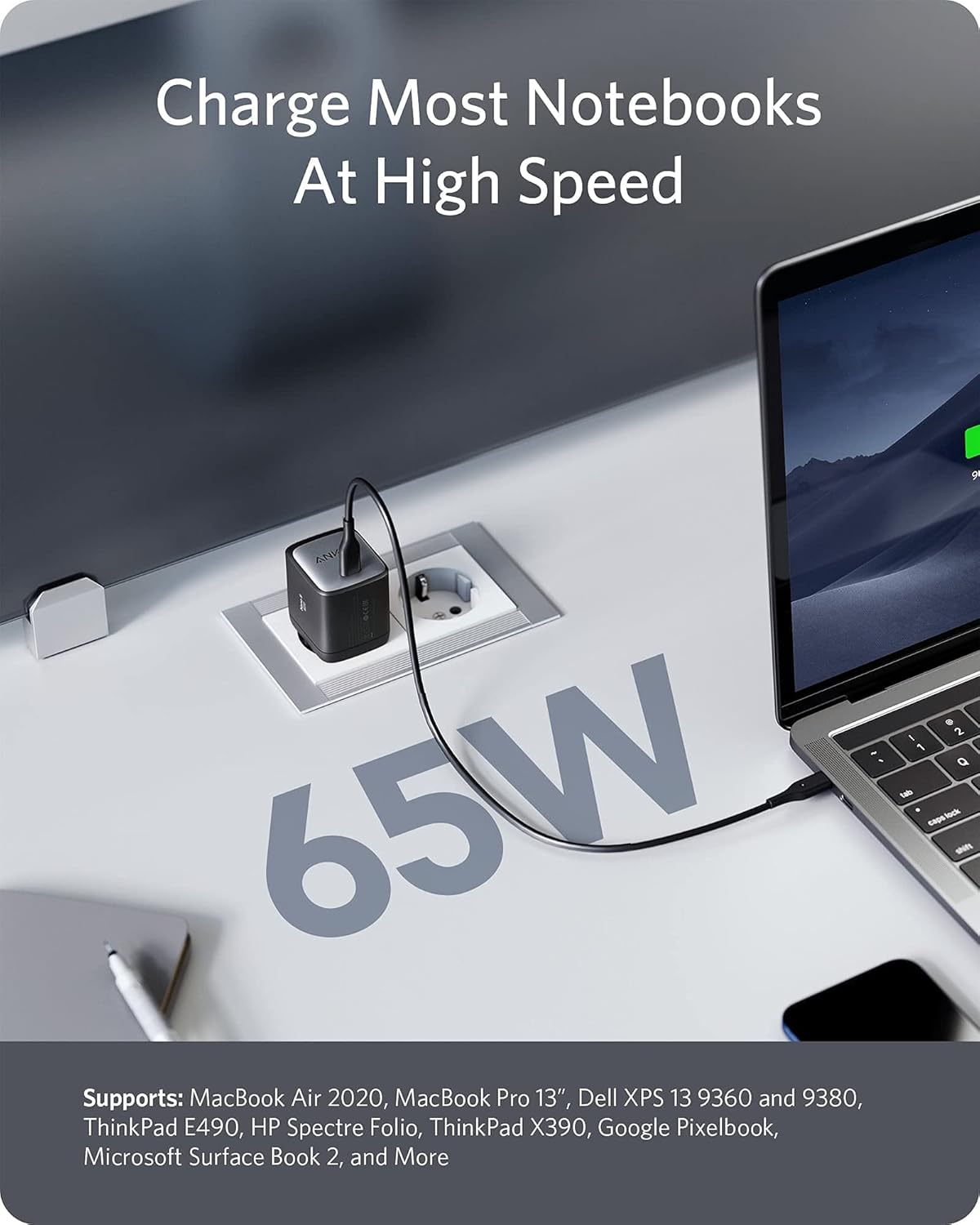 Thumbnail 2 de Anker Nano II - Cargador USB-C 65W ⚡ Carga Rápida y Eficiente