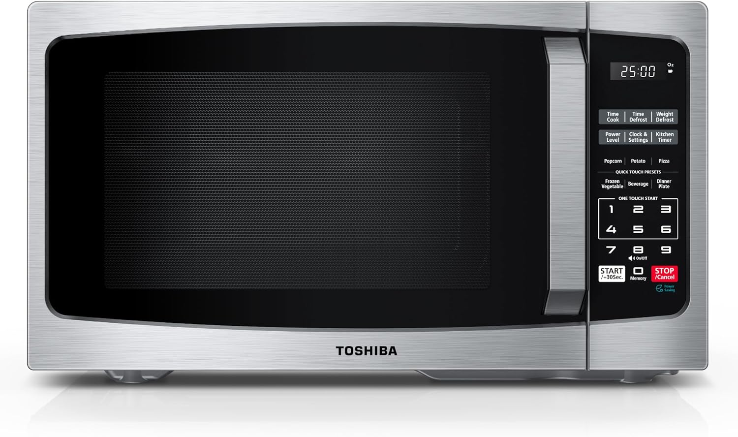 Detalle de TOSHIBA ML-EM09PA(SS) 0.9 Cu Ft Microwave, 900W 🍽