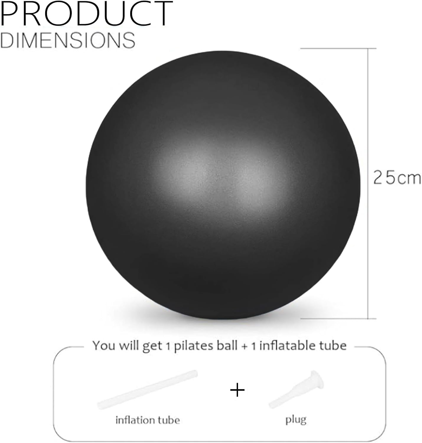 Detalle de Flintronic Palla Yoga Pilates 25 cm – Palla Fitness per Yoga, Pilates e Ginnastica