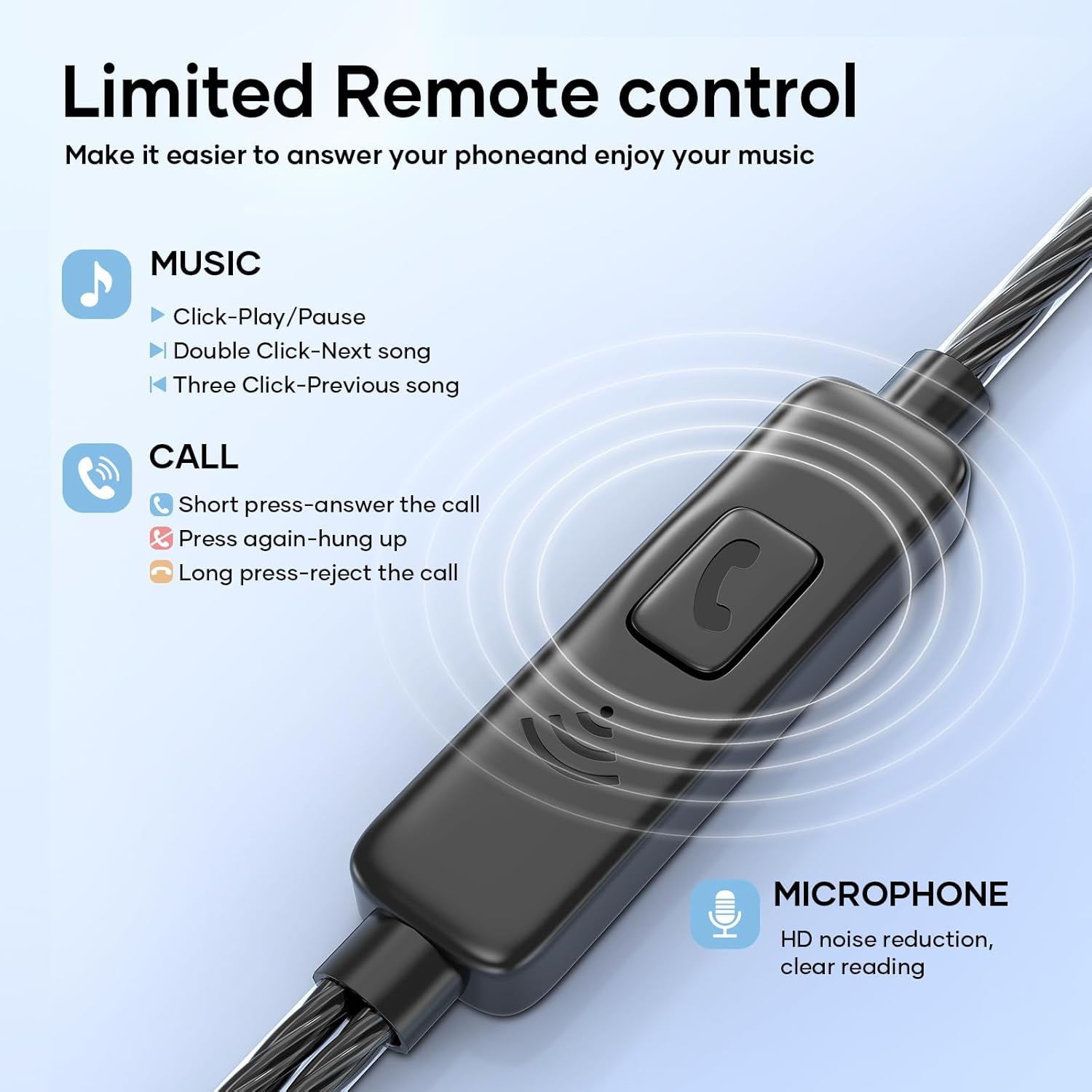 Thumbnail 4 de LWZCAM Wired Earbuds with Microphone (5-Pack) with Heavy Bass and Inline Controls
