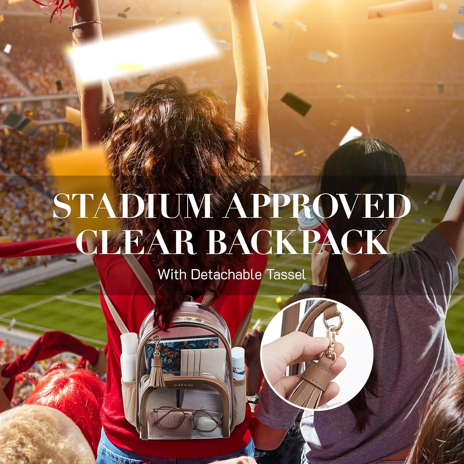 Detalle 2 de Missnine Clear Backpack, 0.5mm PVC